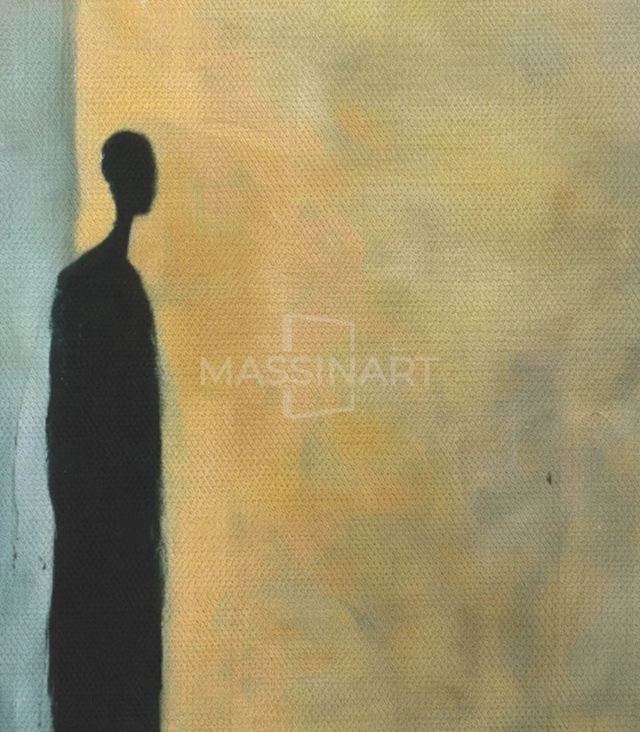 Harmonie couleurs bleu jaune terracotta tableau Massinart