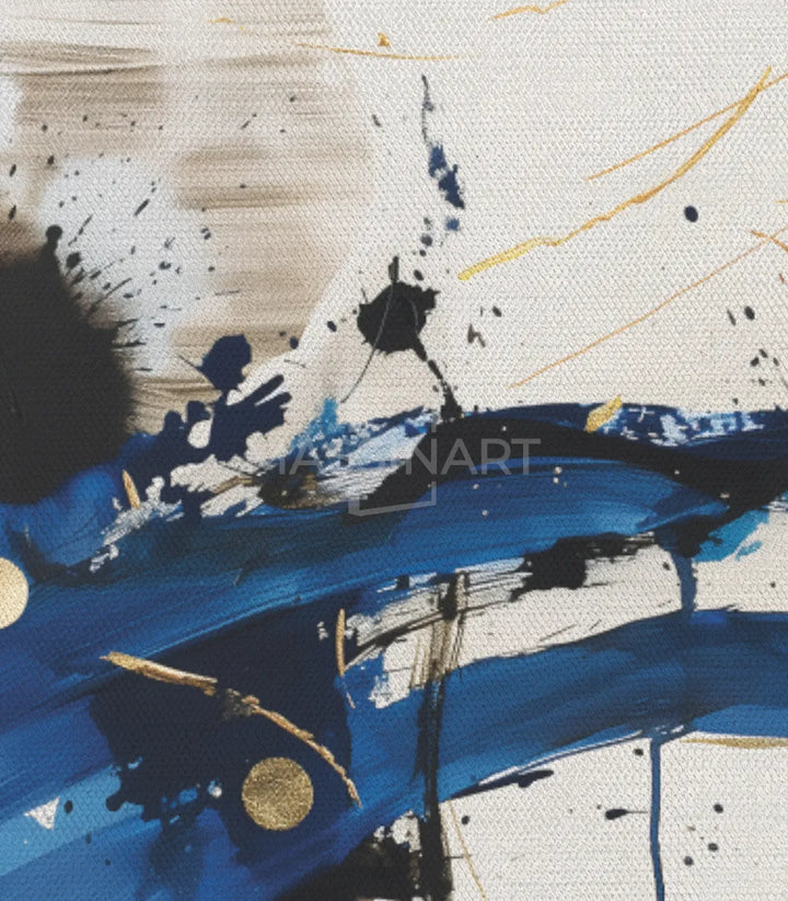 Détail cercles dores tableau Cascade Massinart