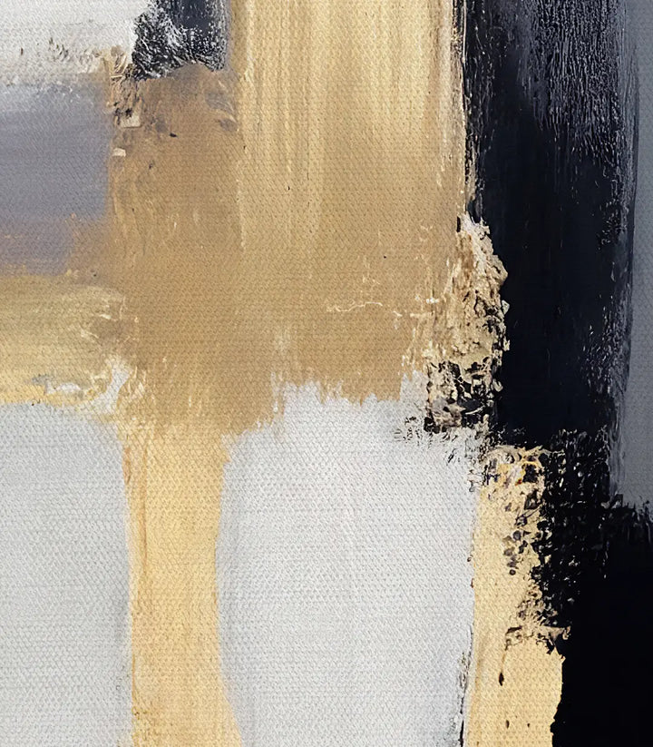 Tableau Auric Massinart salon moderne — composition abstraite minimaliste