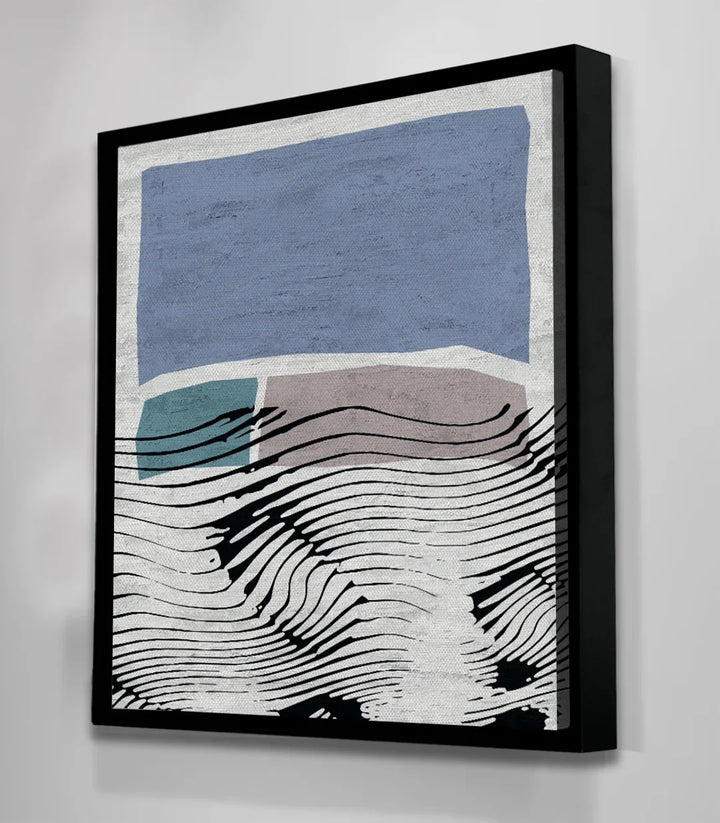Tableau Empathy cadre noir art contemporain salon Massinart