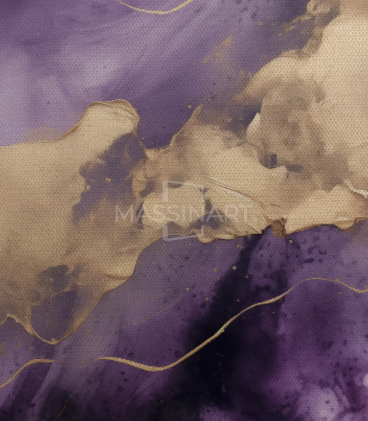 Tableau Royal Elegance encre abstraite détail Massinart