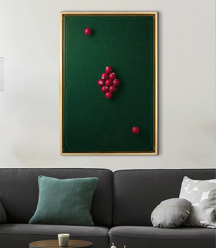 Tableau Billiard Bluff en mise en situation salon moderne — Massinart