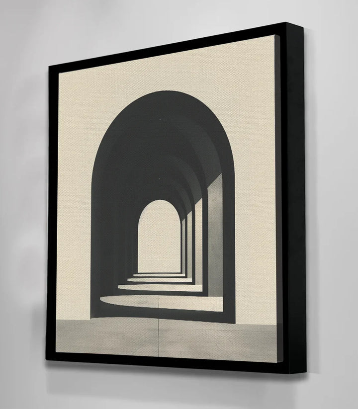 Tableau Portal chambre design Massinart — style minimaliste noir beige