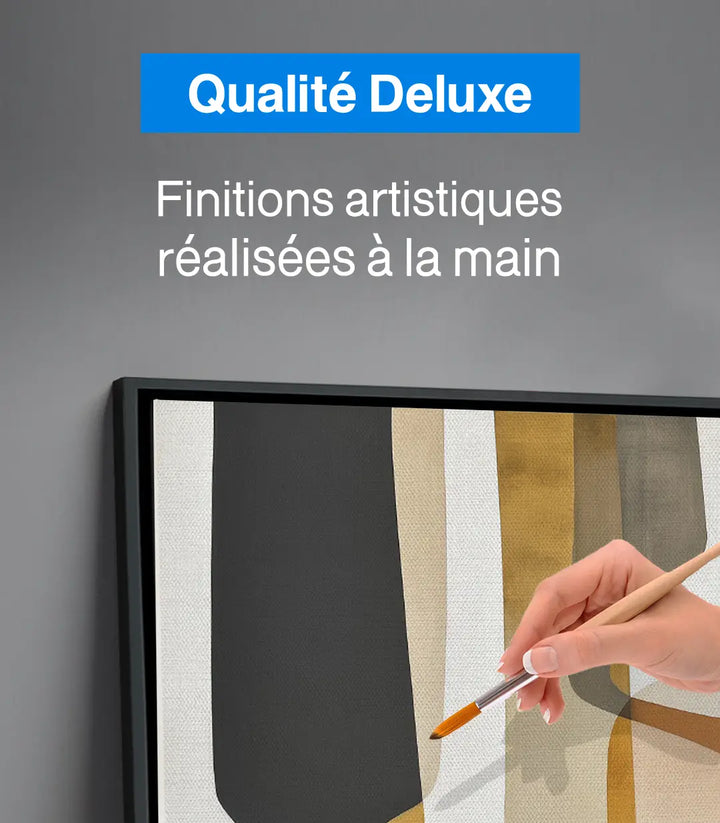 Tableau Formless ambiance séjour contemporain - art mural Massinart