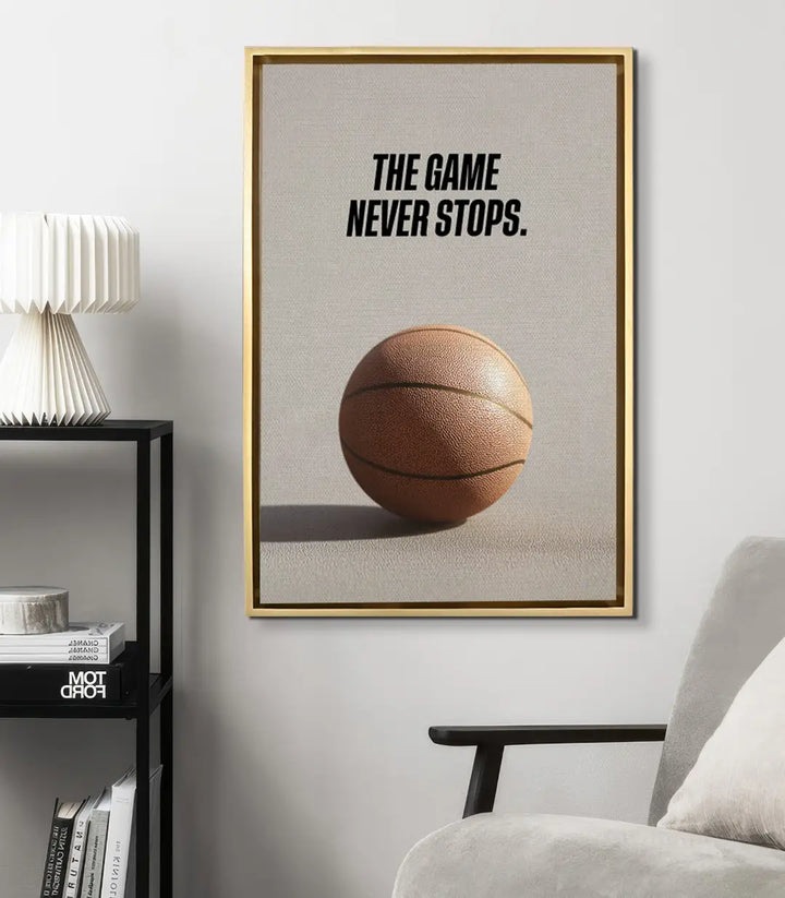 Tableau basketball mise en situation salon bureau moderne Massinart
