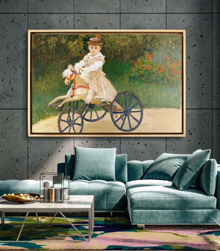 Décoration intérieur chambre enfant, tableau tricycle vintage — Massinart