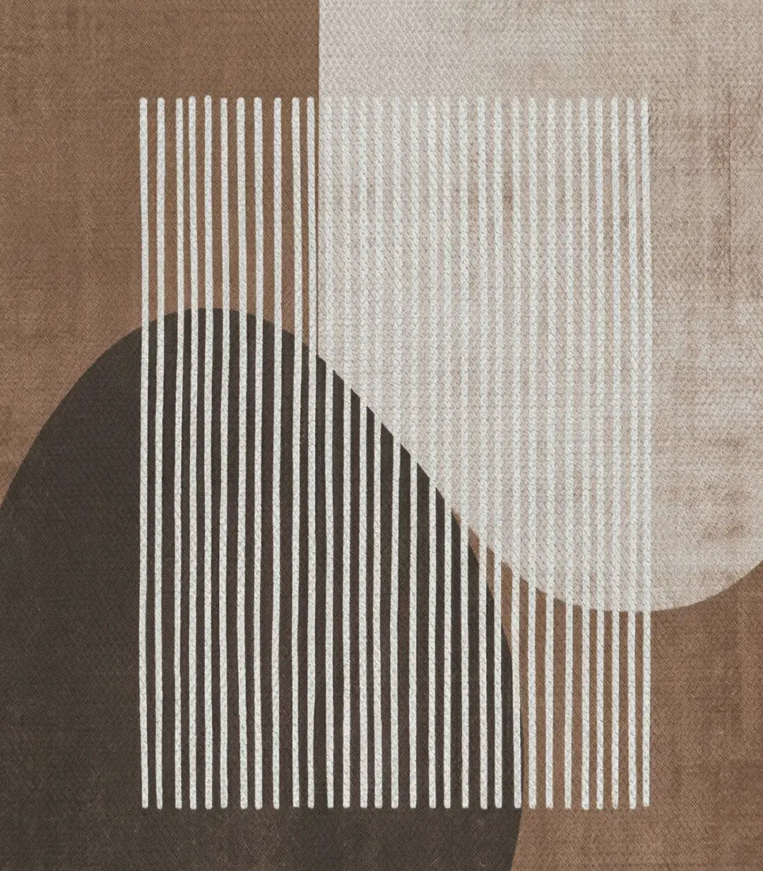 Décoration intérieur chambre minimaliste avec tableau Pinstripes Massinart