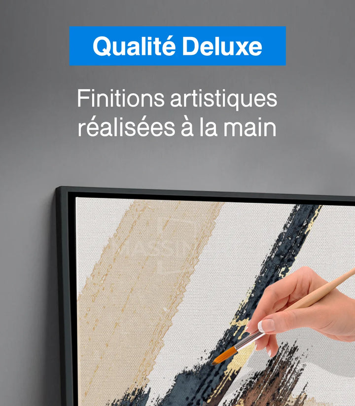 Tableau Warm Flowers ambiance séjour contemporain Massinart