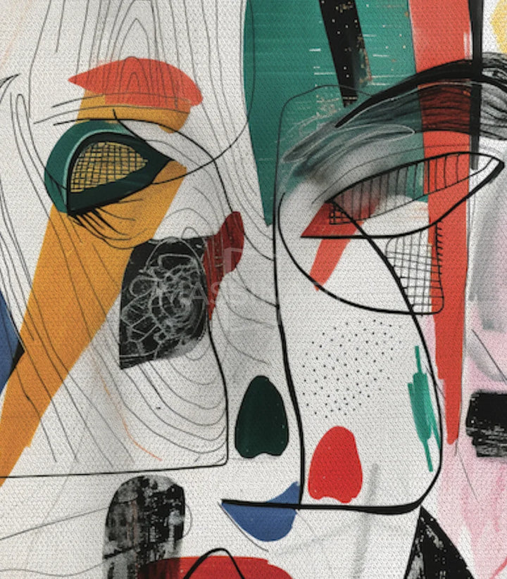 Ambiance salon Tableau Masked art contemporain Massinart