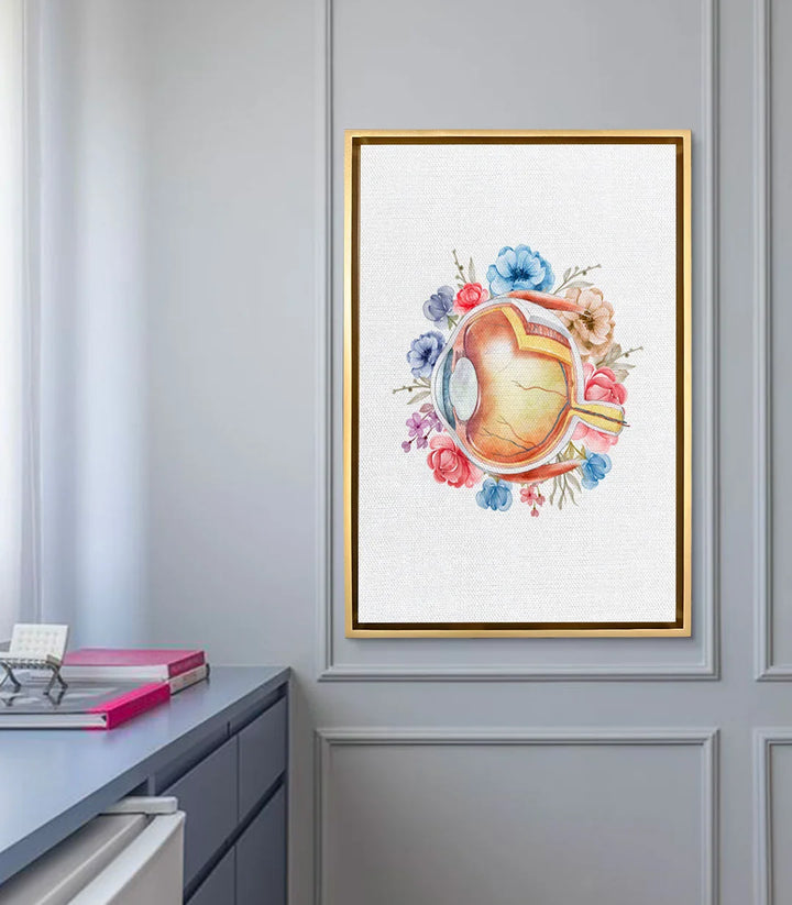 Mise en situation Blooming Iris décoration Bureau cabinet médical Massinart