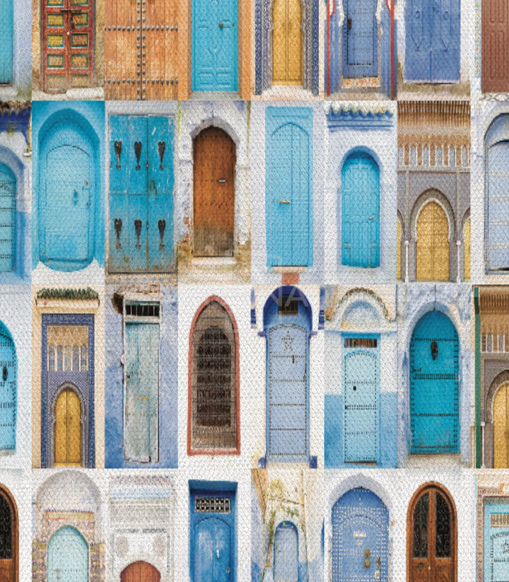 Tableau Moroccan Doors — mise en situation intérieur décoration Massinart