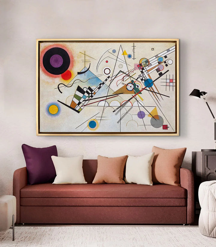 Tableau Composition VIII Massinart en décoration intérieur bureau contemporain