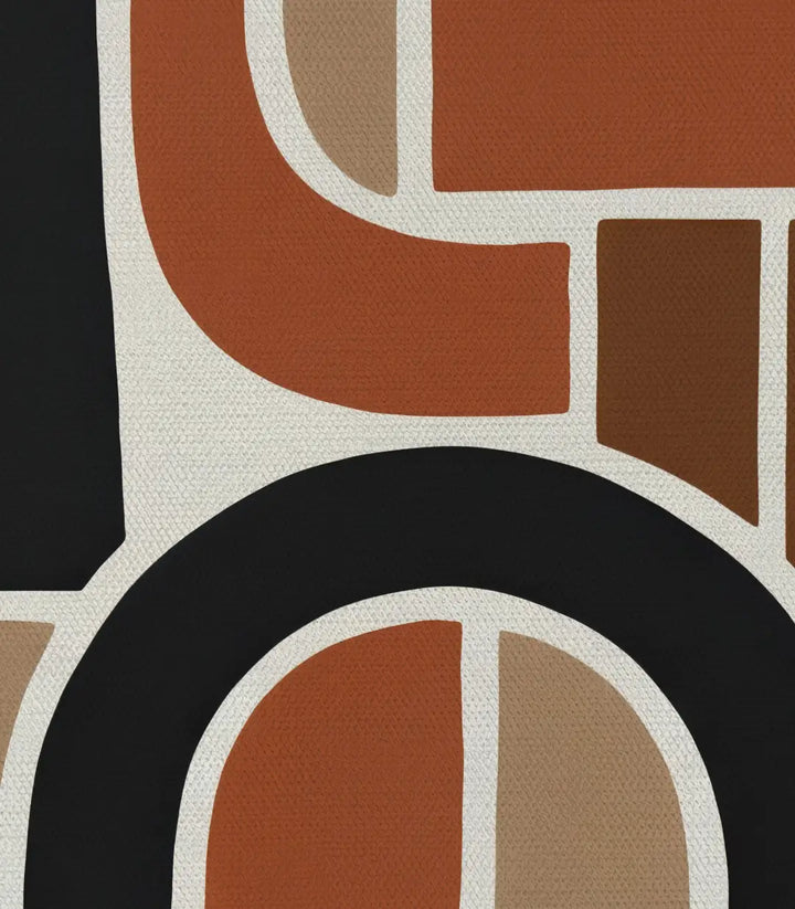 Tableau Broken Arches diptyque palette couleurs terracotta beige Massinart
