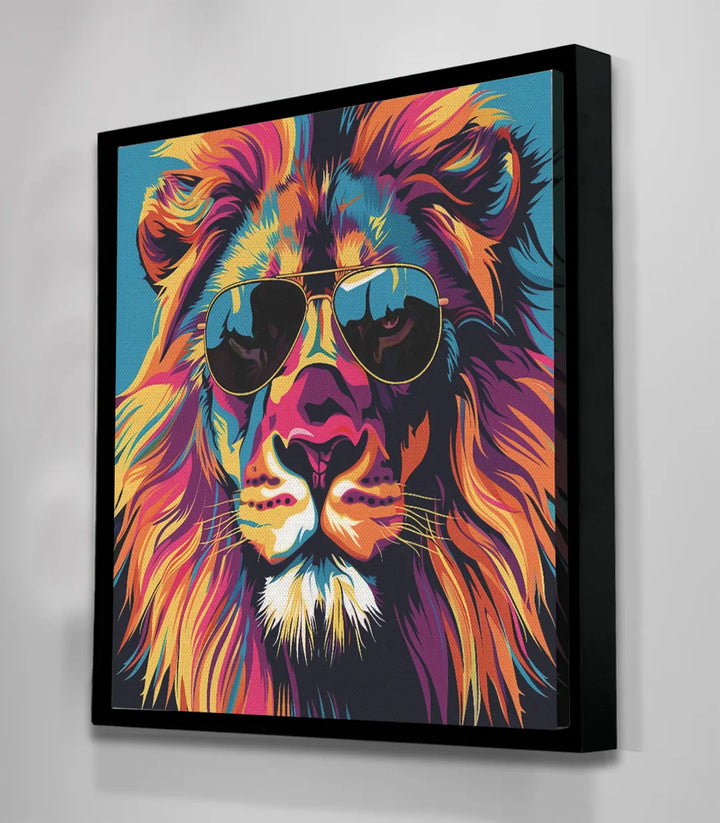 Affiche lion cool contemporain Massinart