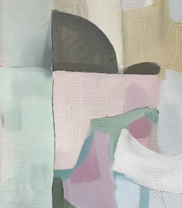 Tableau composition géométrique horizontal Massinart — emballage livraison prêt à accrocher