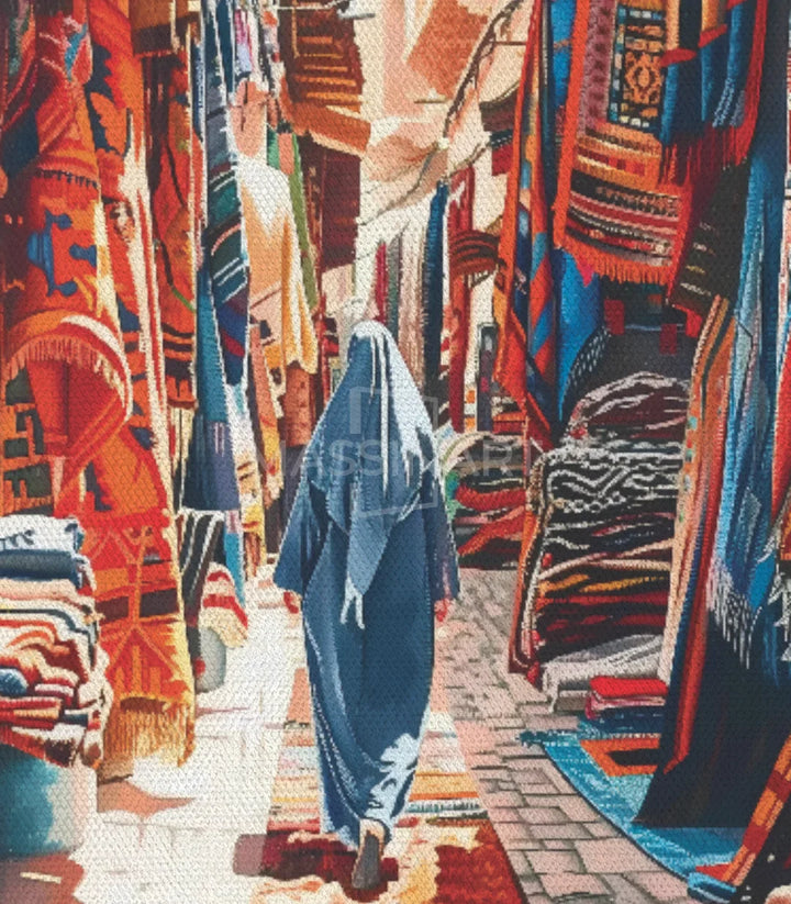 Mise en situation tableau marche artisanat decoration interieur Massinart