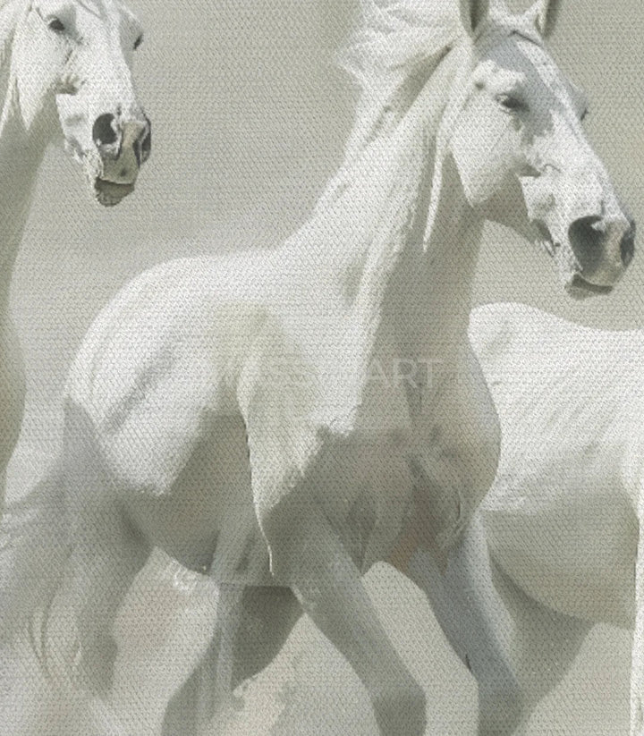Mise en situation salon moderne Gentle Souls chevaux Massinart