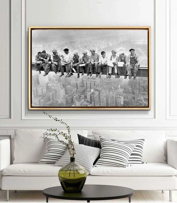 Décoration intérieur bureau — Photo historique déjeuner surplomb gratte-ciel Massinart