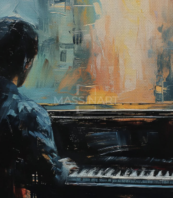 Tableau The Pianist harmonie intérieur design Massinart