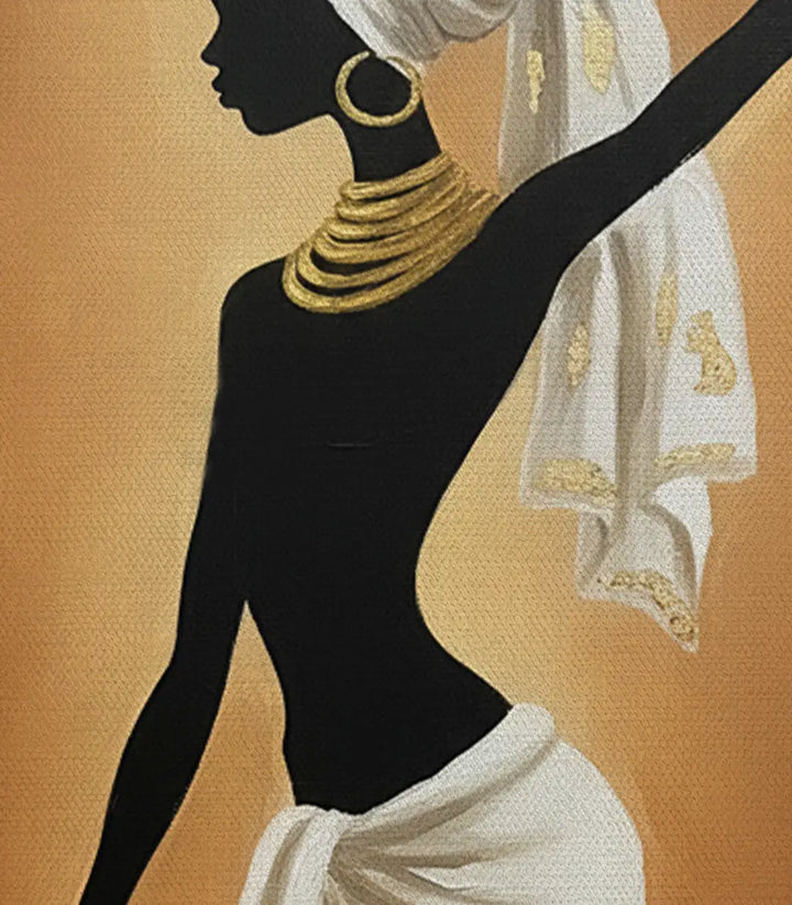Mise en scène hotel luxury tableau portrait femme africaine Massinart