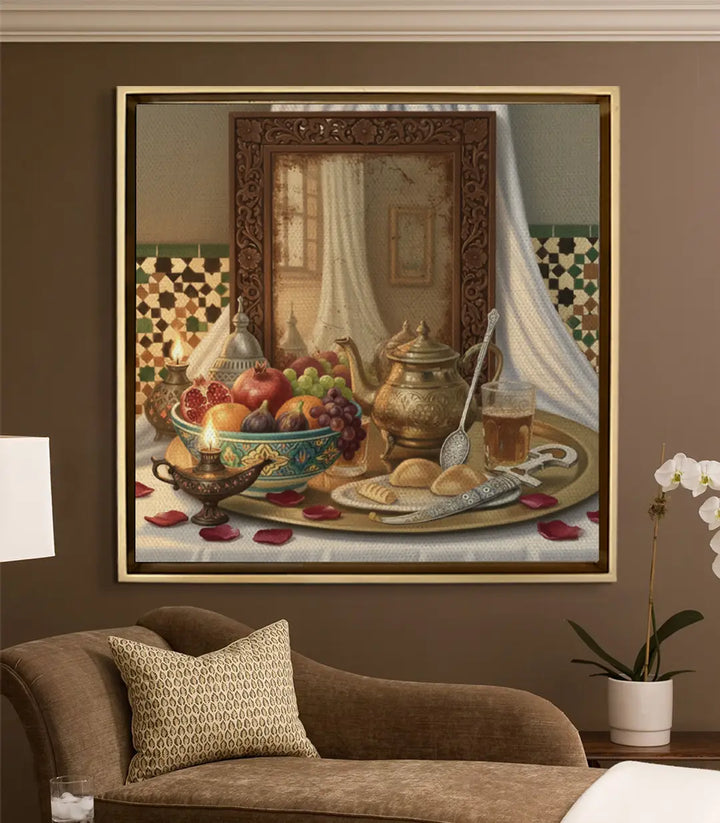 Mise en situation décoration salon marocain Moroccan Feast — Massinart