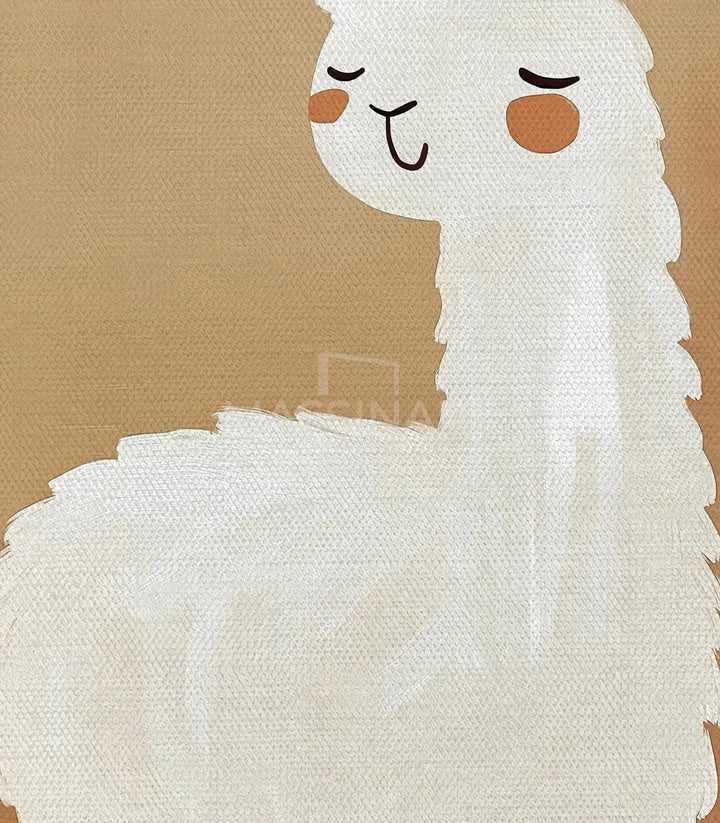 Décor chambre fille garçon lama blanc Massinart