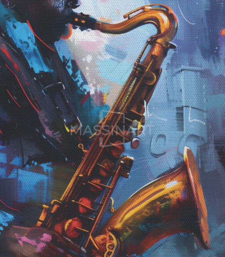 Tableau Night Mood musicien énergique décoration salon Massinart