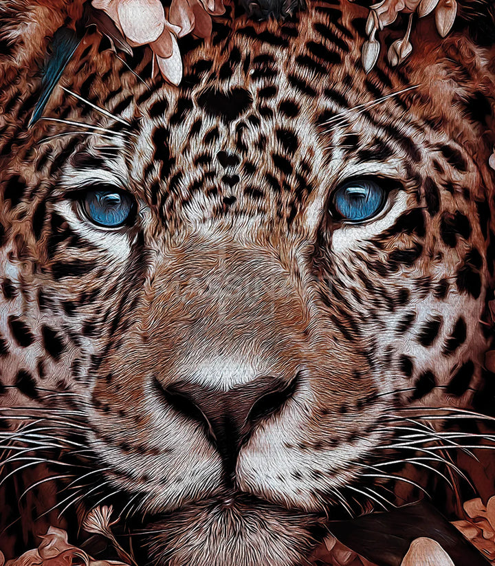Chambre fille Tableau Wild Jaguar nature animalier — Massinart