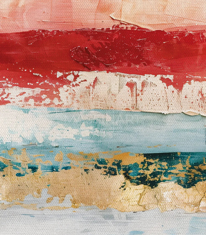 Mise en situation tableau abstrait horizon séjour — Massinart