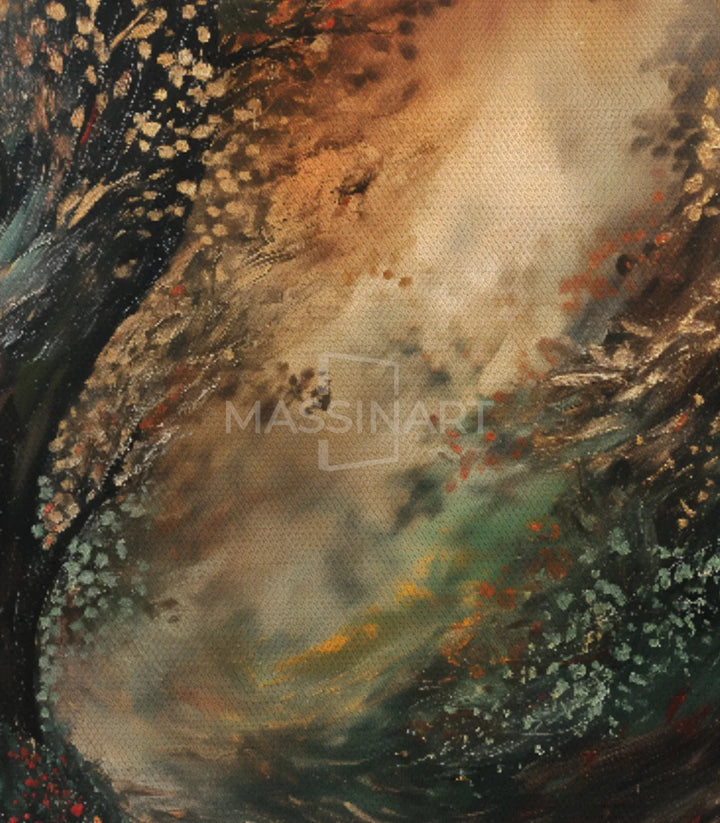Tableau nature expressionniste ambiance calme Massinart