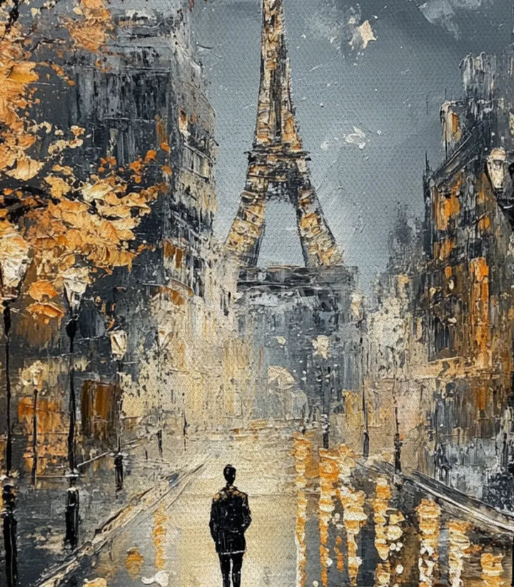 Tableau Paris Stroll mis en situation salle manger intérieur Massinart