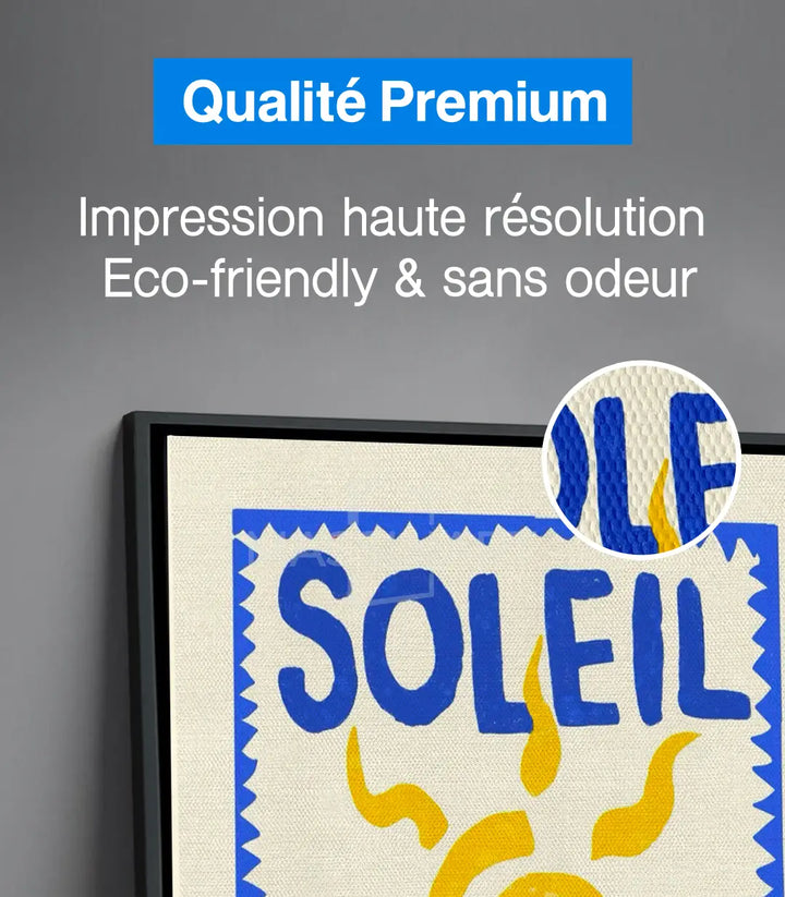 Mise en situation salon moderne — diptyque Amor Soleil décoration murale Massinart