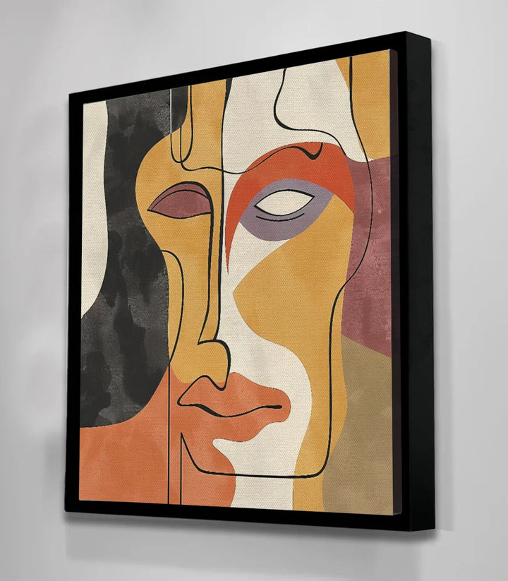 Tableau Merged mise en situation chambre moderne décoration murale Massinart