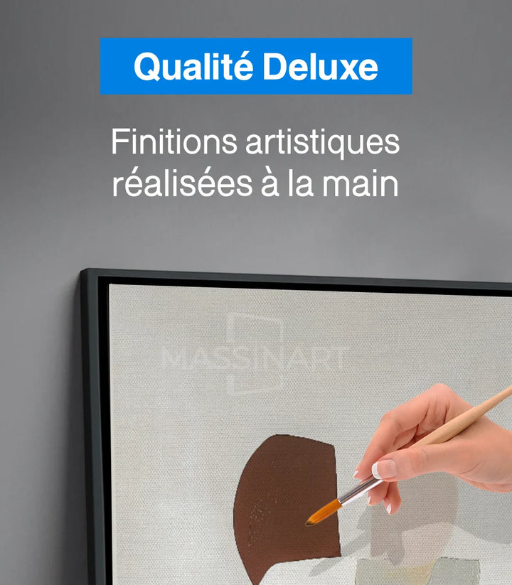 Tableau Cadence composition abstraite minimaliste Massinart décoration séjour