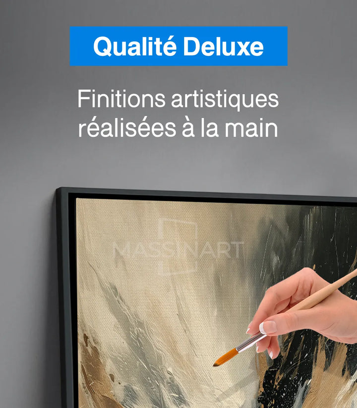 Tableau Twilight dans bureau contemporain, ambiance calme et minimaliste — Massinart