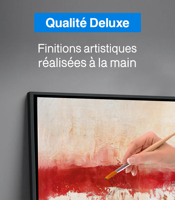 Mise en situation tableau abstrait horizon salle à manger — Massinart