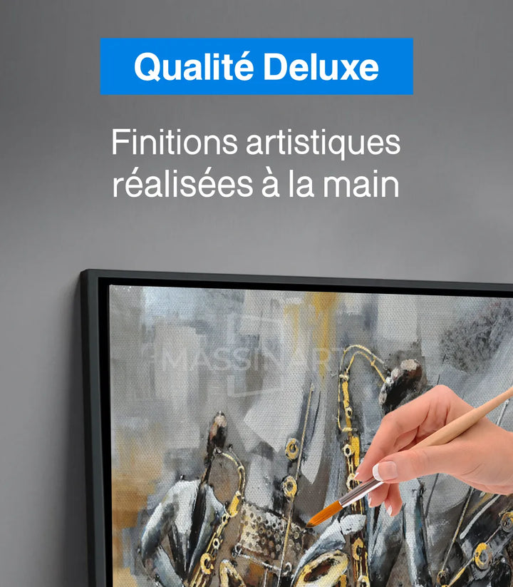Tableau Jazz Saxophone mise en situation décoration murale Massinart