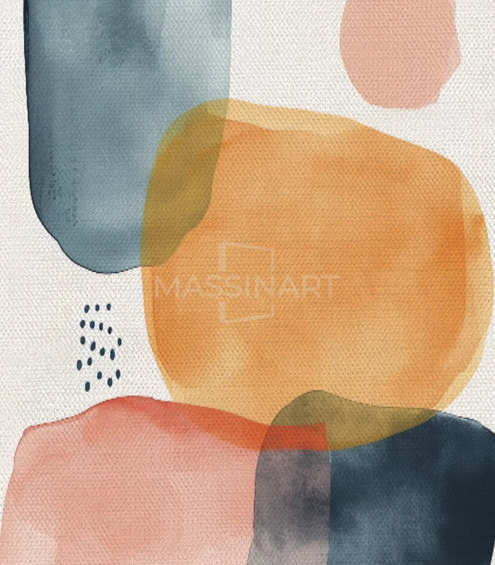 Tableau Centered composition géométrique salon Massinart