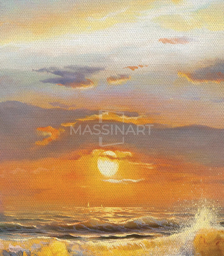 Mise en scène living — Tableaux marins cadre noir style moderne Massinart