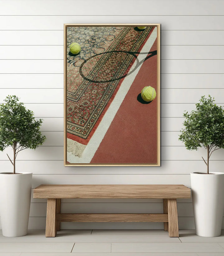 Tableau Tennis Tapis décoration intérieur couloir, style photo-art contemporain, Massinart