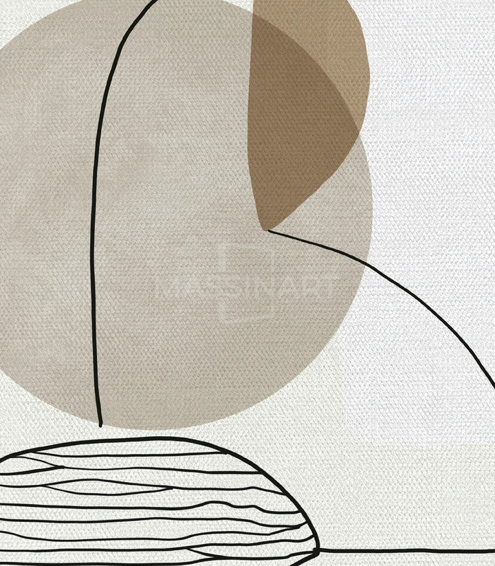 Tableau art minimaliste triptyque chambre moderne Massinart
