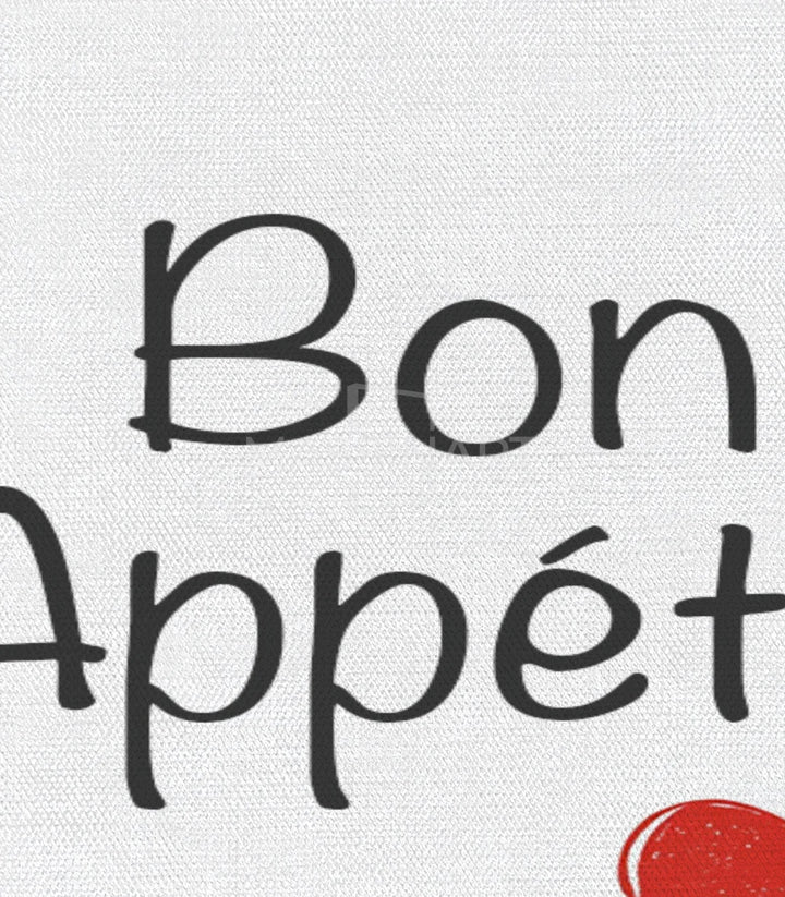 Tableau Bon Appétit Massinart — emballage livraison prêt à accrocher