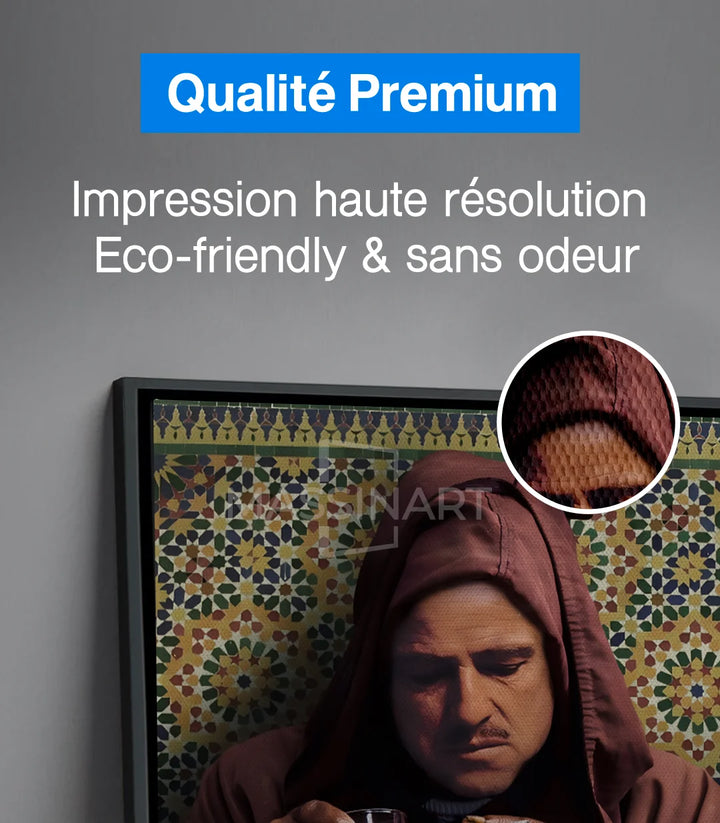Tableau The Moroccan Godfather Massinart — emballage livraison prêt à accrocher
