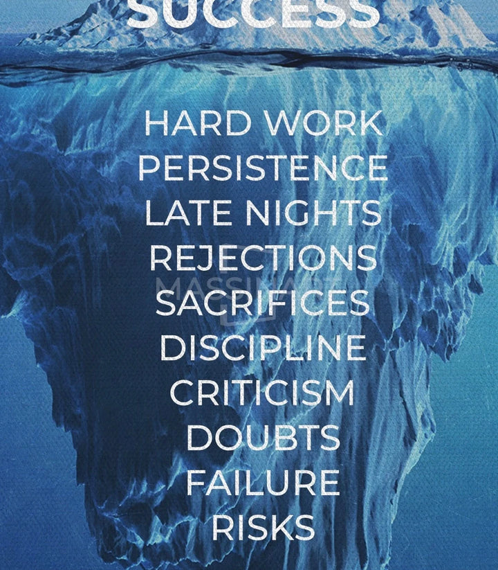 Mise en situation salon — Tableau citation inspirante Massinart