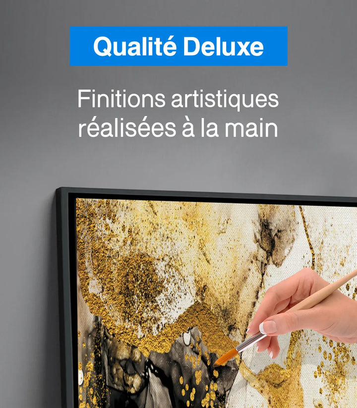 Ambiance salon marocain moderne — Tableau Inspiration abstrait sur mur beige clair