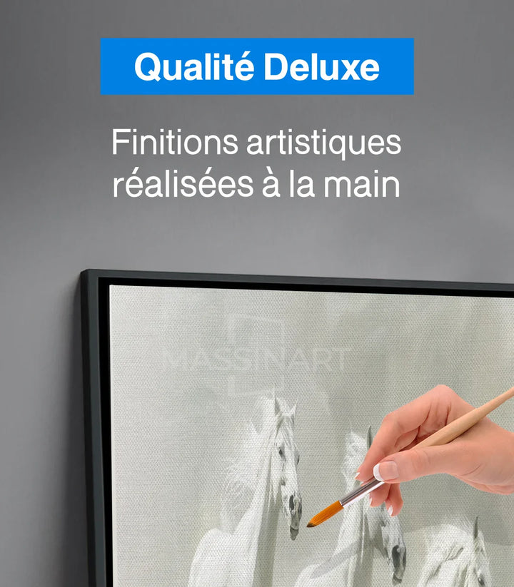 Mise en situation salon moderne Gentle Souls chevaux Massinart