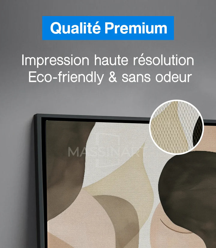 Fusion diptyque palette taupe beige blanc art contemporain Massinart