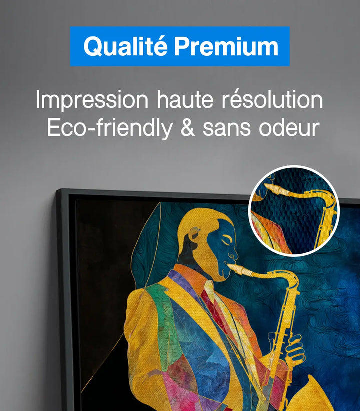 Tableau Color Jazz décor mur salle séjour Massinart