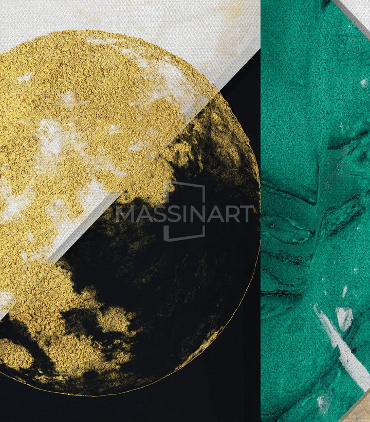 Art géométrique abstrait détail texture et superposition formes — Massinart