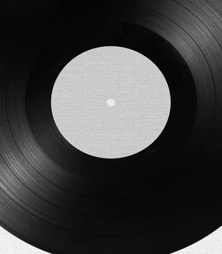 Tableau photo-art musique rétro Massinart — détail cadre noir